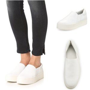 Vince Warren Leather Platform Skate Sneakers Size7